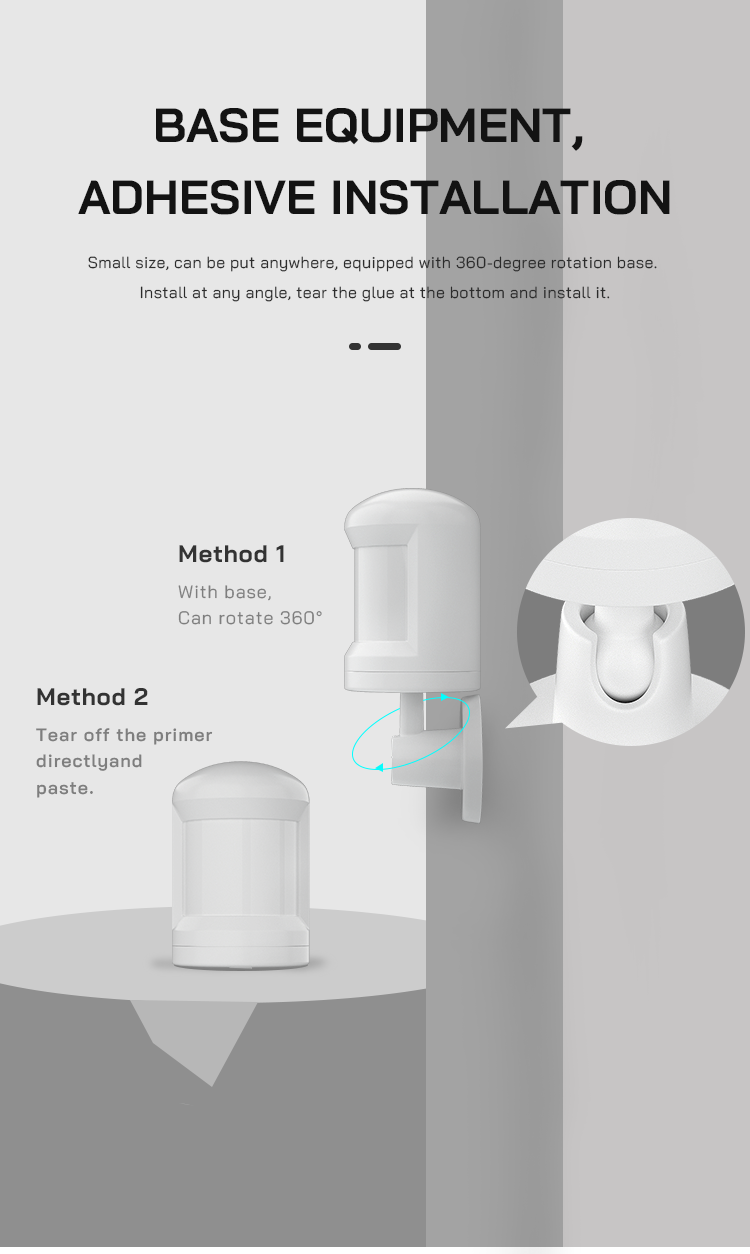 Smart Home Tuya Smart WiFi Zigbee PIR Motion Sensor App Remote Control