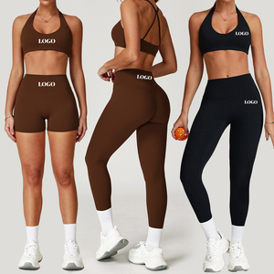 <span class=keywords><strong>Tuta</strong></span> <span class=keywords><strong>da</strong></span> ginnastica <span class=keywords><strong>da</strong></span> <span class=keywords><strong>donna</strong></span> su misura con reggiseni sportivi e pantaloncini Set di Leggings Fitness Yoga attivi - Product Image 1