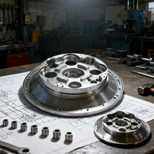 Poulie en acier haute résistance usinée CNC 5 axes pour les joints du système de transmission des robots, poulie durable de haute précision - Product Image 1