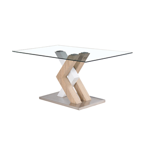 Muestra gratis indio Venta caliente muebles de comedor de diseño nórdico de vidrio moderno mesa de comedor con marco de MDF - Product Image 3