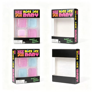 Joli jouet sensoriel anti-stress en forme de mini cube, super solide, à presser, pour bébé - Product Image 3