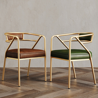 Coiffeuse moderne simple en métal Mobilier léger pour salle à manger d'hôtel de luxe Chaise de maquillage en gros pour la maison, le bureau et l'appartement