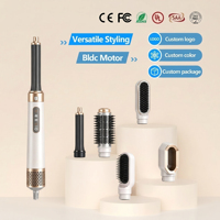 Set Penata Rambut Multifungsi untuk Penggunaan Komersial, Sikat Udara Panas untuk Mengeringkan, Menyisir, Mengeriting, Meluruskan, 6 in 1 Multi-styler Rambut