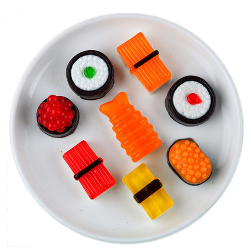 Желе, конфеты, суши, фруктовые, веселые и уникальные мягкие леденцы, конфеты, подарки