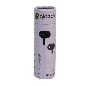 Usb Kabel Telefoon Oplader Verpakking Fancy Ontwerp Papier Buis Verpakking Voor Oortelefoon Headset