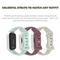 Correa de Reloj Inteligente Deportiva de Silicona para Redmi Band 3, Ajustable, Suave, Cómoda, Transpirable, Impermeable, con Diseño de Diente de León