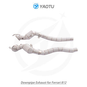 Collecteurs d'échappement en acier inoxydable haute performance YT avec catalyseur à trois voies et haut débit, adaptés à la Ferrari 812 - Product Image 5