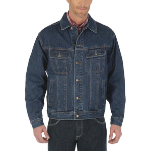 Men's Vintage Blue Denim <b>Trucker</b> <b>Jacket</b> – Stylish Classic Jean <b>Jacket</b> with Button Closure for Casual Streetwear and Everyday Wea - Product Image 1