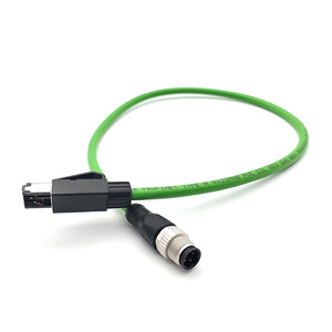 Không Thấm Nước 4 Pin <span class=keywords><strong>M12</strong></span> kết nối để <span class=keywords><strong>RJ45</strong></span> cắm Pur Áo khoác công nghiệp profinet/<span class=keywords><strong>Ethernet</strong></span> Camera an ninh ip mạng cat6 Cáp - Product Image 3