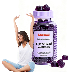 Supplément De-<span class=keywords><strong>Stress</strong></span> d'usine Ashwagandha Réduire Le <span class=keywords><strong>Stress</strong></span> Soutien Relaxation Cortisol Sain et Sommeil Soulagement Du <span class=keywords><strong>Stress</strong></span> Gummies - Product Image 1