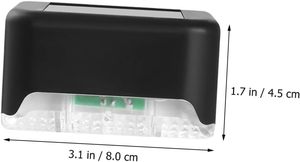 LED <b>Solar</b> IP65 Waterproof Outdoor Garden Fence <b>Light</b> for <b>Deck</b> Step Decoration with 5000K Daylight Dimmable & Battery Included - Product Image 5