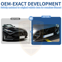 Cadre de calandre avant en fibre de carbone sèche, style B, pour Mercedes-Benz AMG GT GT63 C192