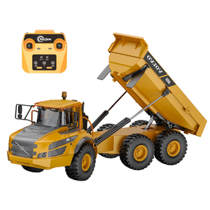 Kippmulden-LKW DoubleE E591-003 Lizenzierter Volvo A40G Knickgelenkter Dumper 2.4G 1:20 6x6 Metall RC Bau-Muldenkipper - Product Image 3