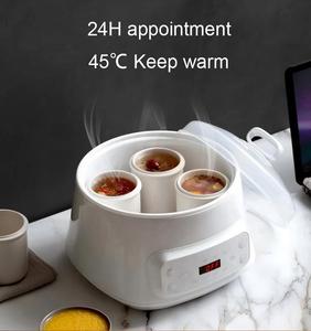 3L Smart ketel elektrik ganda, sarang burung 5 pot keramik 1 besar 4 pot dalam otomatis multifungsi menjaga hangat untuk penggunaan di rumah - Product Image 5
