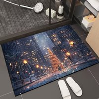 Meistverkaufter Neuer Design Hochabsorbierender Schlafzimmerteppich, Rutschfeste Duschmatte, Toilette, Hotel, Weihnachten