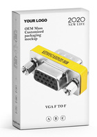 Grosir adaptor Vga HD 15pin kabel Vga ekstender perempuan Ke perempuan adaptor VGA
