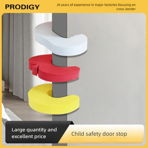 PRODIGY - Arrêt-porte de sécurité pour enfants en forme de pomme, matériau EVA, <span class=keywords><strong>anti</strong></span>-pincement, <span class=keywords><strong>anti</strong></span>-vent, silencieux, écologique, ensemble de protection pour les toilettes - Product Image 1