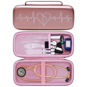 กล่องใส่เครื่องฟังเสียงหัวใจแบบแข็ง EVA ป้องกันอย่างดี สำหรับ <span class=keywords><strong>3M</strong></span> Littmann <span class=keywords><strong>Cardiology</strong></span> III,II,IV,<span class=keywords><strong>3M</strong></span> Littmann <span class=keywords><strong>Master</strong></span> <span class=keywords><strong>Cardiology</strong></span> - Product Image 1