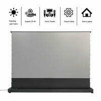 Écran de projection TV laser OEM 100-120 "Écran de projection PET UST ALR motorisé pour projecteur ultra court