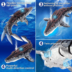 Control remoto eléctrico simulación Mosasaur juguetes de agua nadar agua pulverizada juguetes oscilantes para niños regalo - Product Image 6