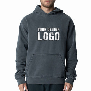 Fashion Drop Shoulder Loose Sport Heavyweight <b>Mens</b> Hoodie Outdoor Casual Solid Color Plus <b>Fleece</b> Plus Size <b>Men's</b> Hoodies - Product Image 1