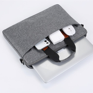Sac pour ordinateur portable en tissu Oxford imperméable, personnalisable avec logo, ultra-fin, pour bureau, unisexe, portable, durable, sacoche, porte-documents - Product Image 6