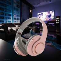 Headphone Nirkabel Bluetooth 5.3 Lipat Over-Ear Stereo HiFi Gaming Headset dengan Indikator Baterai LED Tipe-C untuk Perjalanan