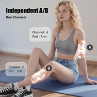 Appareil TENS EMS 2 canaux, 25 modes, machine de thérapie pour soulager la douleur, masseur TENS rechargeable pour la thérapie de la douleur du corps, des bras et des jambes