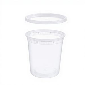 กล่องใส่อาหารแบบหนาพิเศษ ProTakeOut รุ่น PTODLHM(81632) [8/16/32 ออนซ์] ชุดกล่องพร้อมฝาปิด 60 ชุด ใช้กับไมโครเวฟและช่องแช่แข็งได้ ทนทาน - Product Image 1