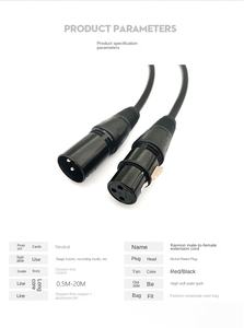 Groothandel Hoge Kwaliteit XLR Gebalanceerde Audiokabel Snoer Man Vrouw Verlengkabel voor Microfoon Mixer Mobiele Telefoon Speaker PVC 20m - Product Image 4
