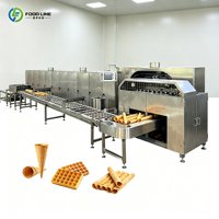 Machine de production de cornets de crème glacée commerciaux pour des cornets croustillants et sucrés
