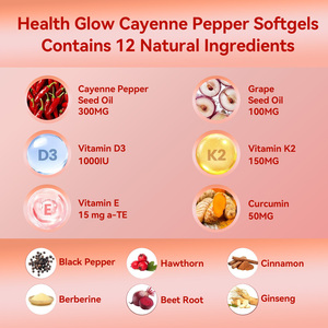 Suplementos Herbales de Marca Privada en Cápsulas Blandas Sin GMO y Sin Gluten para Estimular el Metabolismo y la Salud Inmunológica, Cápsulas Blandas de Pimienta de Cayena - Product Image 3