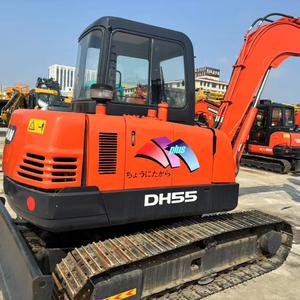 Mini-excavatrice d'occasion Doosan 55 DH55 DH55-7 d'origine coréenne à bas prix, excavatrice sur chenilles de 5 tonnes à vendre - Product Image 1
