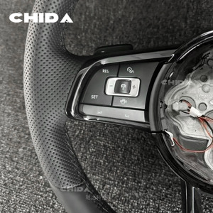 Volante Deportivo de Cuero Mejorado, Compatible con Volkswagen Mk5 <span class=keywords><strong>Gt</strong></span> Scirocco Jetta Tiguan T6 Passat B6 B7 Golf Polo Passat MK7 - Product Image 2