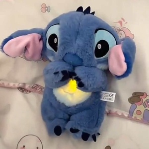 Conejo de Peluche de Fresa que Respira y Brilla con Relleno de Algodón PP, Peluche Súper Suave, Compañero de Sueño Relajante para Niños - Product Image 3