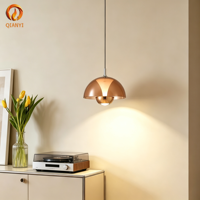 Luminaire suspendu LED en aluminium personnalisé, petite taille, hauteur réglable, intensité variable, style nordique minimaliste, noir, garantie 2 ans, AC