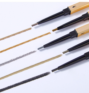 Pensil Alis Mikro Berpigmen Mineral Logo Kustom MOQ Rendah Berkualitas Tinggi 2 in 1 Pensil Alis Label Pribadi - Product Image 6