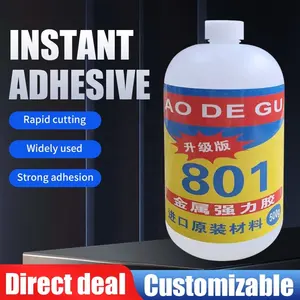 Factory Glue Adhesive Plastic Special Adhesive High Temperature Resistant 801 Super Adhesive 500 Grams