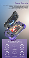 Console de jeu portable rétro Arkos 2.0 R46H 64G Linux 4.2'' IPS, lecteur de jeux vidéo portable PSP avec 21000 jeux intégrés