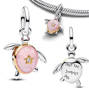 Abalorios de Plata 925 con Diseños de Corazón, Sello, Hongo, Flor de Circonita, Reloj de Arena y Tacones Altos, para Pulseras y Collares, Joyería Fina, Regalo - Product Image 5