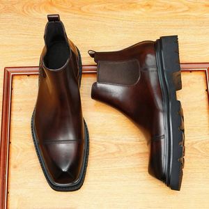 High Quality Handcrafted Genuine Leather Formal Italian Style Business Suit Men's Dress Shoes for Weddings - Product Image 1