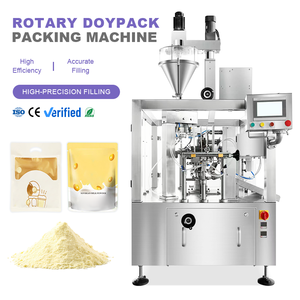 Máquina Económica y Automática para Llenado de Bolsas Doypack de 397g y 567g con Leche de Soya en Polvo, Máquina de Empaquetado de Bolsas Preformadas para Proteína en Polvo - Product Image 1