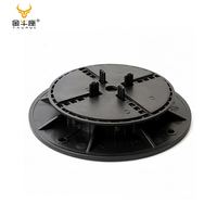 Système de pieds de terrasse en plastique pour poutres en aluminium, pieds de terrasse flexibles et réglables pour terrasses en WPC