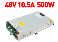 Alimentation à découpage industrielle RSP-500-48 500W 48VDC 10A avec PFC, haute efficacité, certifiée CE, pour SMPS DC simple 60Hz