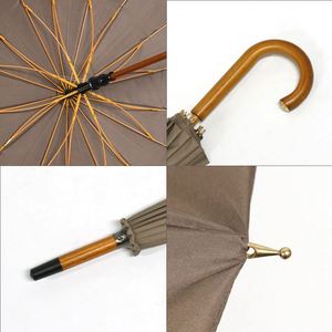 Parapluie de golf personnalisé en promotion, cadeau d'affaires, impression de logo publicitaire, parapluie droit coupe-vent et imperméable pour la pluie - Product Image 4