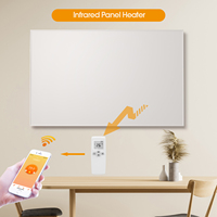 Wifi App 900W panneau chauffant en cristal de carbone infrarouge Smart Home Convector Chauffage électrique
