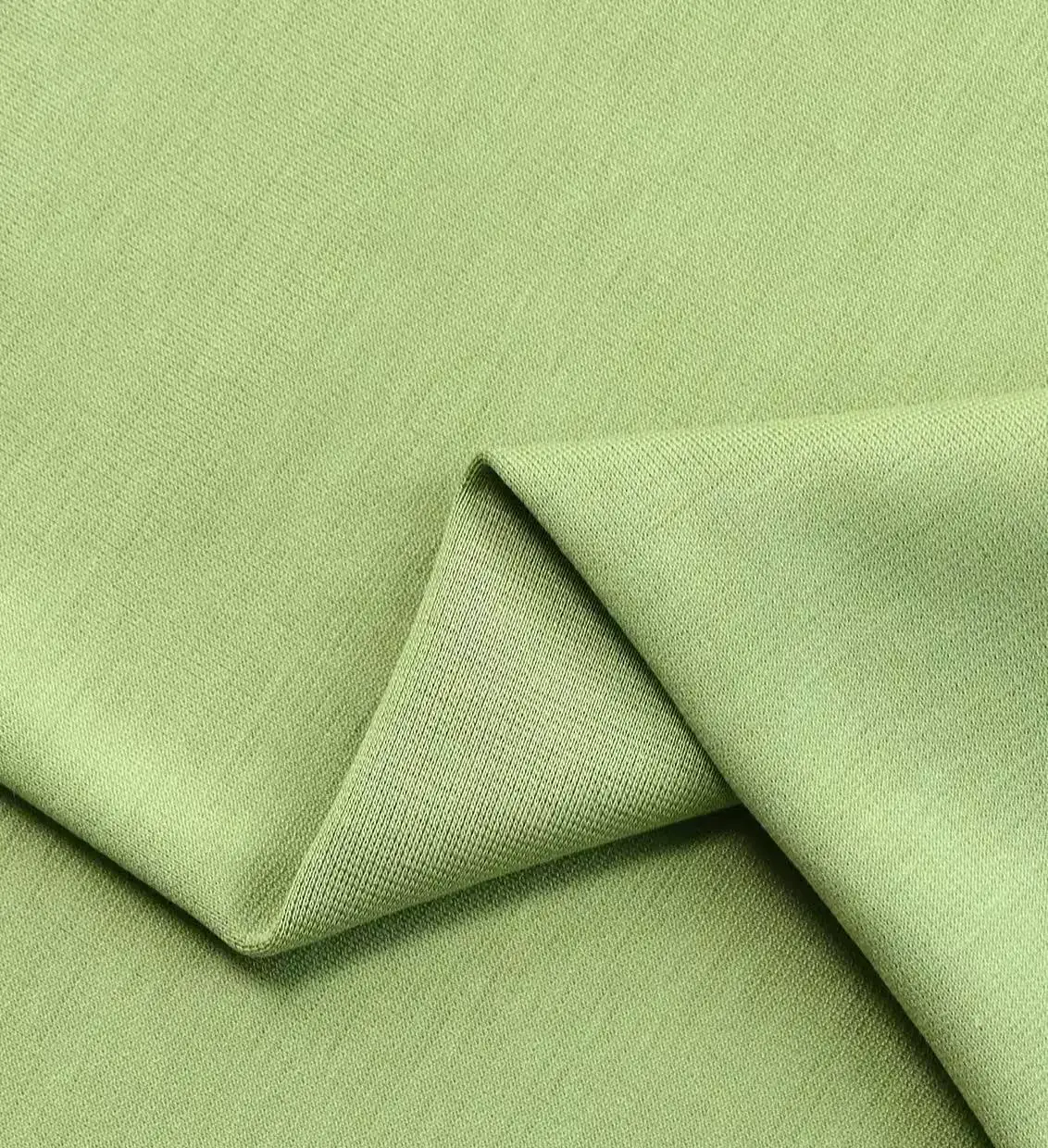 1220 Kawasaki Fashion Brand Cotton Eco-Friendly Organic Combed Twill Fabric 220gsm Fusible Anti Pill Plain Dyed Weft Knitted