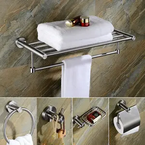 Stainless Steel Towel Bar Household Towel Rack Bathroom Accessories Set