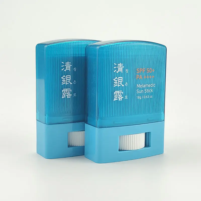 Grosir Stik Deodoran Sunblock Mini Kosong 15g Kemasan Stik Roll On Kontainer Isi Ulang Botol Plastik Deodoran Datar Oval