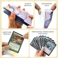 Protège-cartes holographiques personnalisés, lisses et durables, à chargement par le haut, pour jeux de cartes /TCG/PTCG